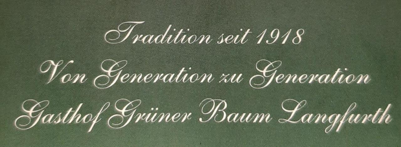 Gasthof Gruener Baum Oberlangfurth Eksteriør bilde